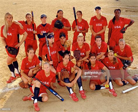 The US Olympic Softball Team are Amanda Freed, Cat Osterman, Crystl... News Photo - Getty Images