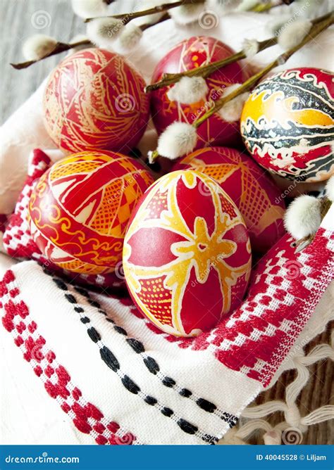 Traditional Painted Easter Eggs Stock Photo - Image of april, pattern: 40045528