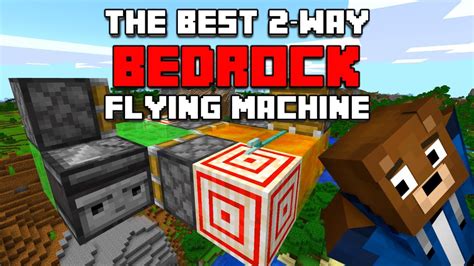 How To Make : Trident powered 2 way flying machine : Bedrock 1.16 MCPE ...