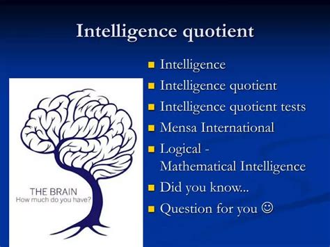 PPT - Intelligence quotient PowerPoint Presentation, free download - ID:3204168