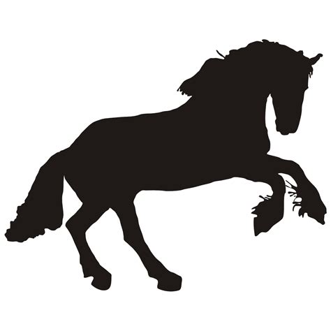 Vector for free use: Black horse vector