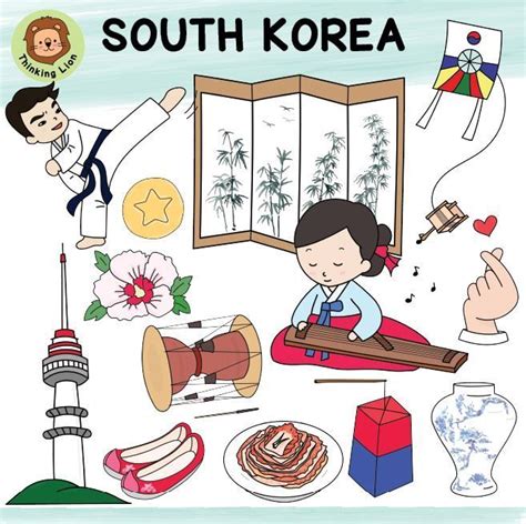 South Korea Clip Art V. 2 | Korean Culture | Asia | Traditional | Korea ...