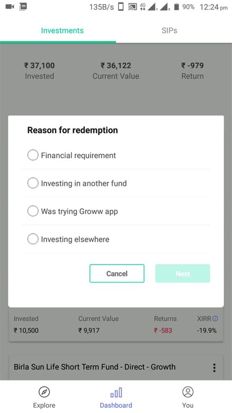 How to Redeem Money from Mutual Funds on the Groww App - Groww