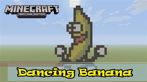 Minecraft: Pixel Art Tutorial and Showcase: Dancing Banana - YouTube