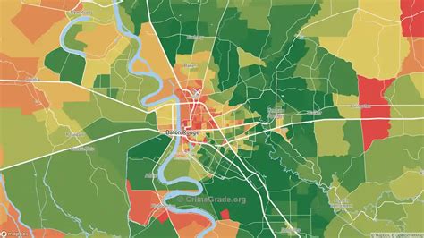 The Safest and Most Dangerous Places in East Baton Rouge Parish, LA ...