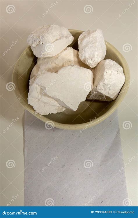 Kaolin Mineral for the Porcelain and Ceramics Industry. Space F Stock ...