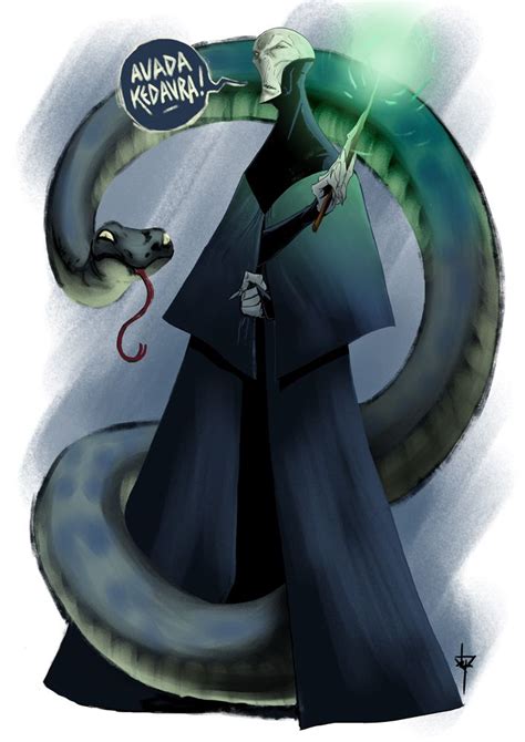 Lord Voldemort and Nagini by Hyxs on DeviantArt | Harry potter fan art, Lord voldemort, Nagini ...