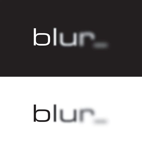 logo design "blur" on Behance