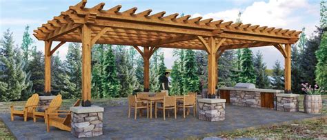 Timber Frame Pergola Kits - Woodhouse The Timber Frame Company