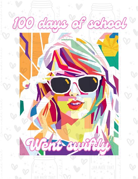 Swiftie Taylor Swift 100 Days School Png Digital Download - Etsy