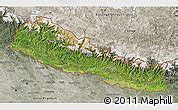 Satellite 3D Map of Nepal