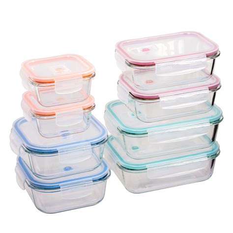 Wholesale 16-Piece Glass Storage Containers with Lids | DollarDays