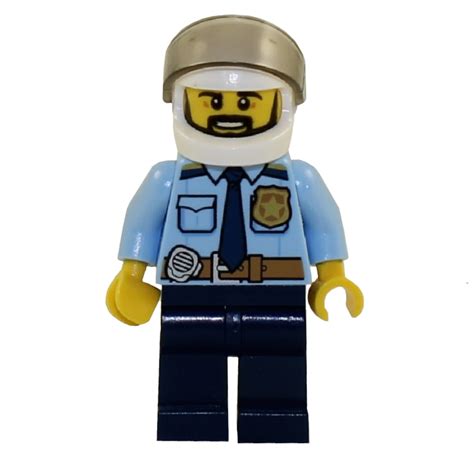 LEGO Minifigure - City - POLICE OFFICER (Helmet & Beard) (Mint ...