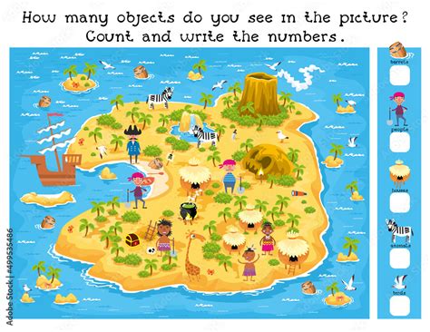 Island Map For Kids