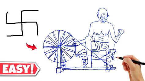 Discover 75+ gandhi charkha sketch best - seven.edu.vn