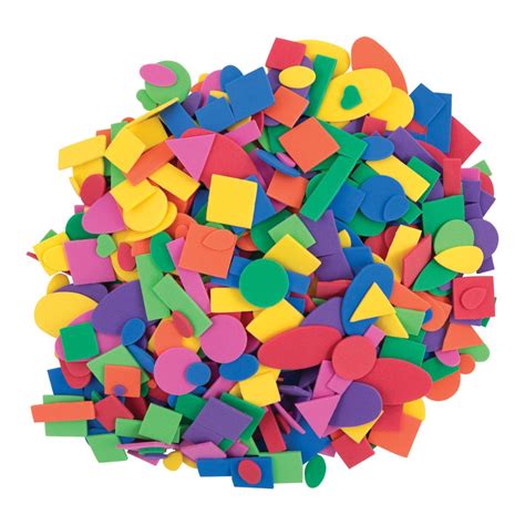 Wonderfoam® Soft Foam Shapes - Assorted Colors