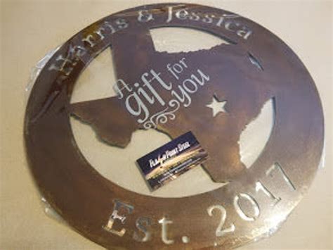 Texas Metal Art Personalized Texas Sign Rustic Sign Texas - Etsy