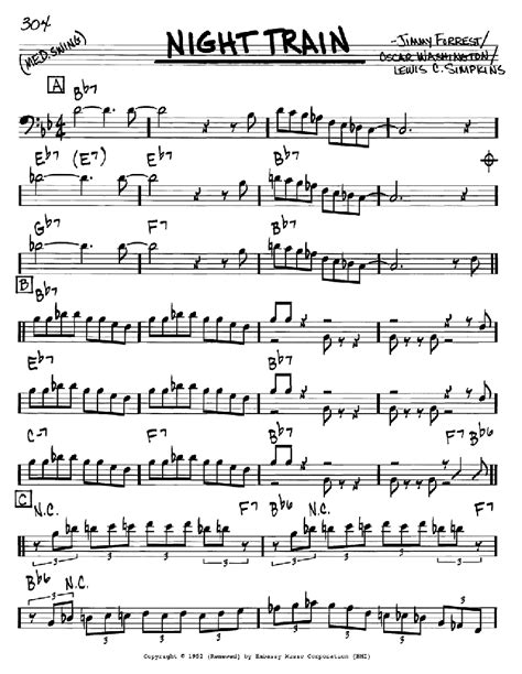 Night Train | Sheet Music Direct