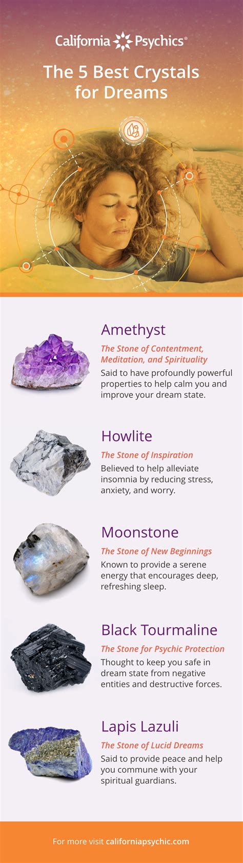 The Best Crystals for Good Dreams: Amethyst, Howlite, Moonstone & More ...