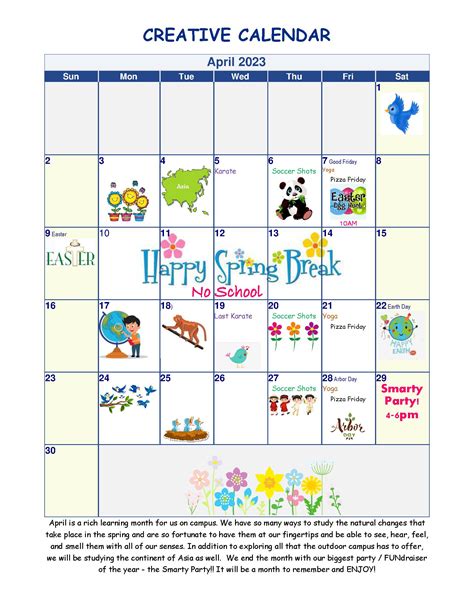 School Calendar – Montessori School of Johns Island