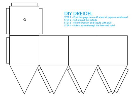 Free Printable Dreidel Template