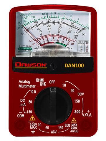 Dawson DAN100 Analog Multimeter Pocket Size. $23.99 | Contractor's Store