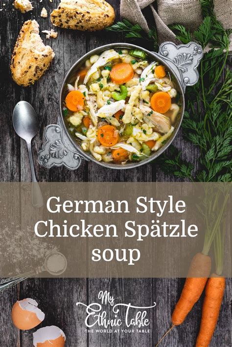 German Style Chicken Noodle Soup with Spätzle | Recipe | Soup, Spaetzle ...