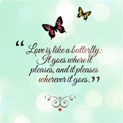 Love is like a butterfly quote - Collection Of Inspiring Quotes, Sayings, Images | WordsOnImages