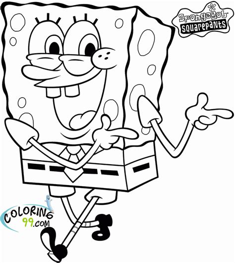 Coloring Pictures Of Spongebob Characters - Coloring Home