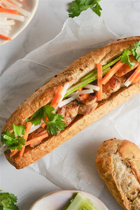 Banh Mi Sandwich (Vietnamese Sandwich) - Food Faith Fitness