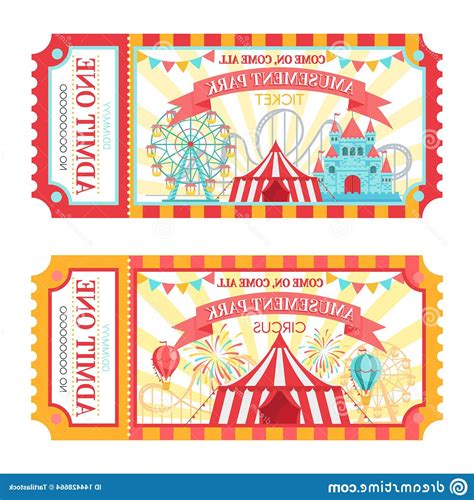 Carnival Ticket Vector at Vectorified.com | Collection of Carnival Ticket Vector free for ...