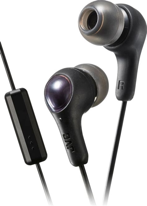 JVC Wired Gumy Plus In Ear Headphones with Microphone and Remote Black ...