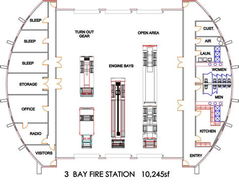 Small Fire Station Floor Plans - floorplans.click