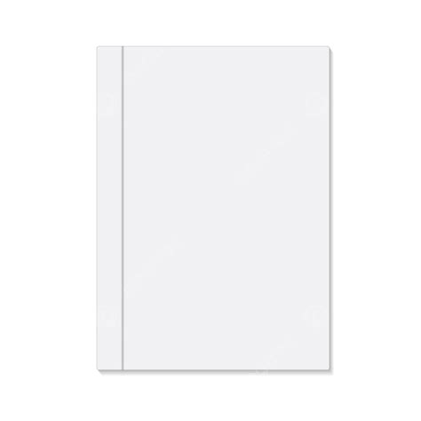 Blank Book Cover Vector Art PNG, Blank White Book Cover, Realistic, Single, Blank PNG Image For ...