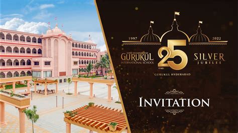 Silver Jubilee Celebration - Invitation | Shree Swaminarayan Gurukul Hyderabad - YouTube