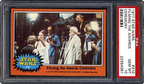 1977 Star Wars Filming The Awards Ceremony | PSA CardFacts®