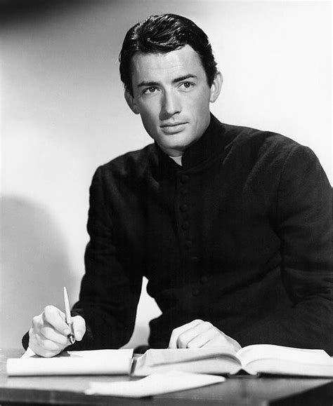 Gregory Peck in a publicity photo for The Keys of the Kingdom (1944). | Gregory peck, Black and ...