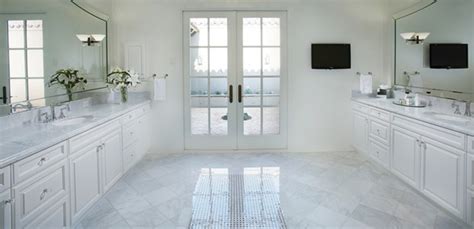 Bianco Carrara Marble - Traditional - Bathroom - Los Angeles - by Arizona Tile