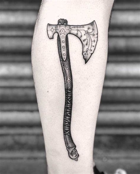 Norse ax tattoo by Lozzy Bones - Tattoogrid.net