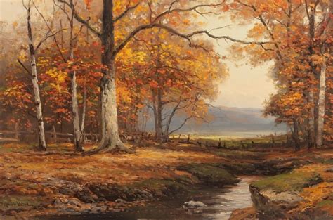 Robert W. Wood - Autumn in Vermont, Oil on canvas