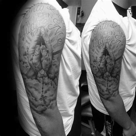 60 Only God Can Judge Me Tattoo Designs For Men - Quote Ink Ideas