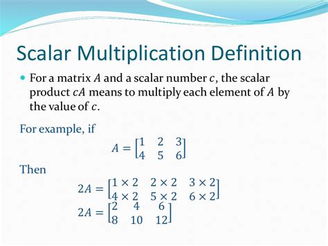 Lesson 2b - scalar multiplication