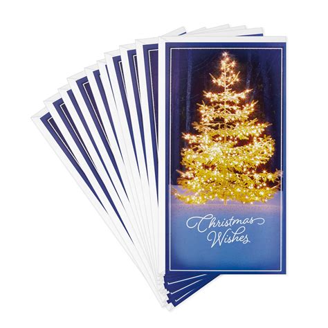 Hallmark Pack of Christmas Money or Gift Card Holders, Christmas Wishes (10 Cards with Envelopes ...