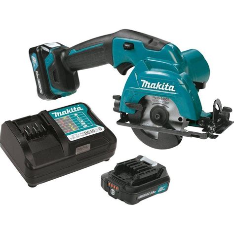 Makita 12-Volt MAX CXT Lithium-Ion 3-3/8 in. Cordless Circular Saw Kit-SH02R1 - The Home Depot