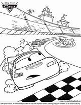 Pixar Cars Coloring Page sketch template