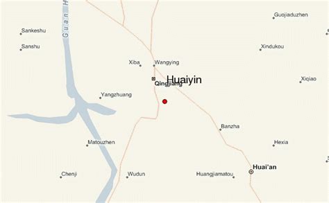 Huai'an Map - TravelsFinders.Com