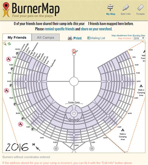 Burning Man Structures Map