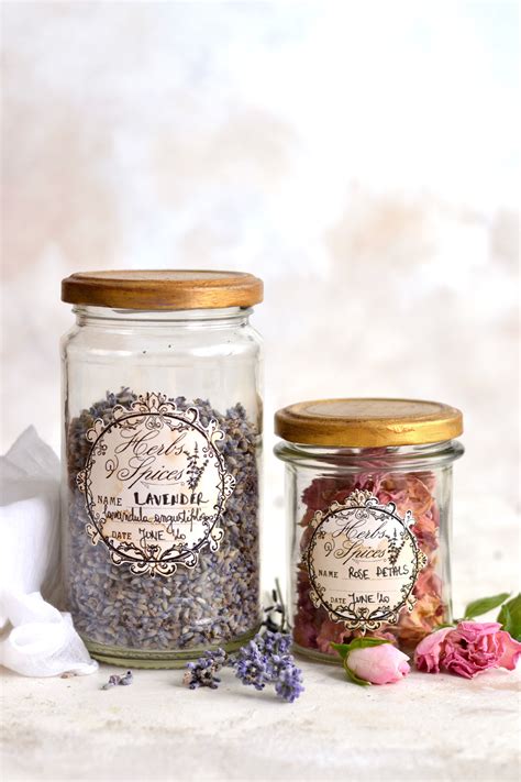 DIY Herb Apothecary Jars + Free Labels! - The Graphics Fairy