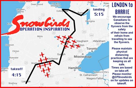 Snowbirds flyover on Sunday will include portion of Wellington County