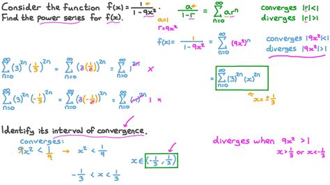 Question Video: Determining the Interval of Convergence for a Rational ...